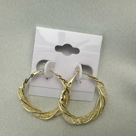 None Jewelry - Gold Hoop Earrings